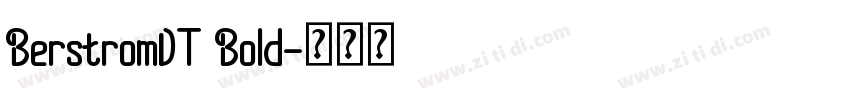 BerstromDT Bold字体转换